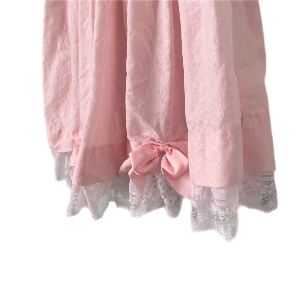 Vintage JoLene Pink Lace Dress Made in USA in Size 2T - Picture 5 of 7